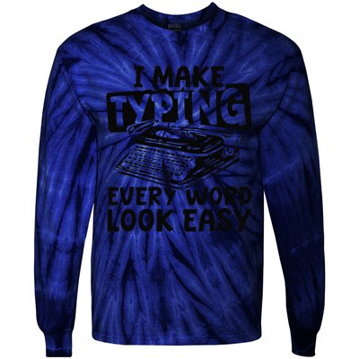 Court Documentation Stenographer Legal Court Reporter Tie-Dye Long Sleeve Shirt