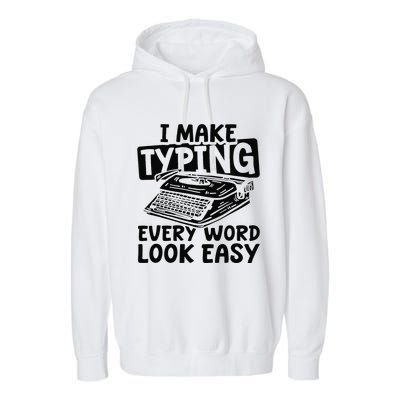 Court Documentation Stenographer Legal Court Reporter Garment-Dyed Fleece Hoodie