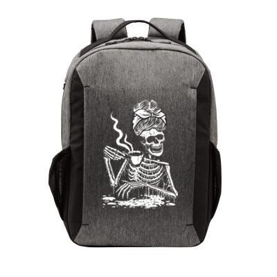 Coffee Drinking Skeleton Lazy DIY Halloween Costume Vector Backpack