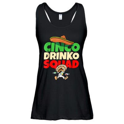 Cinco Drinko Squad Drinking Party Fiesta Funny Cinco De Mayo Ladies Essential Flowy Tank