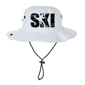 Cool Distressed Skiing Cute Gift For Skiers Legacy Cool Fit Booney Bucket Hat