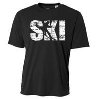 Cool Distressed Skiing Hoodie For Skiers Cooling Performance Crew T-Shirt