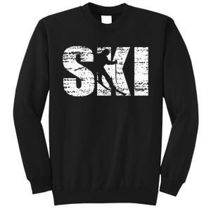 Cool Distressed Skiing Hoodie For Skiers Sweatshirt