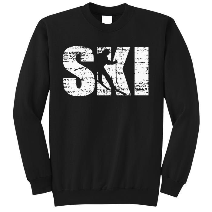 Cool Distressed Skiing Hoodie For Skiers Sweatshirt