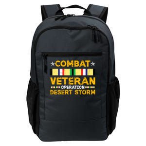 Combat Desert Storm Veteran Persian War Service Ribbon Daily Commute Backpack