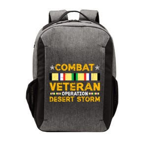 Combat Desert Storm Veteran Persian War Service Ribbon Vector Backpack