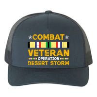 Combat Desert Storm Veteran Persian War Service Ribbon Yupoong Adult 5-Panel Trucker Hat