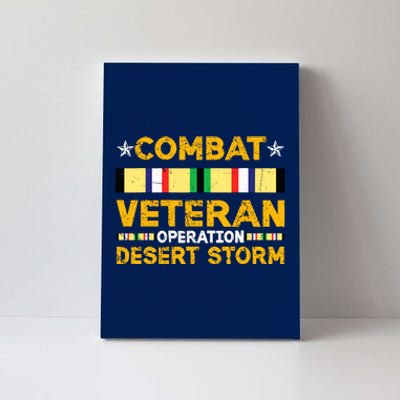 Combat Desert Storm Veteran Persian War Service Ribbon Canvas