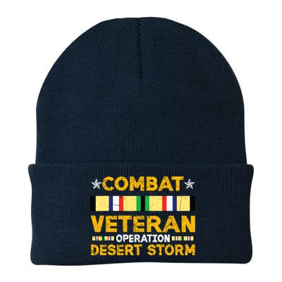 Combat Desert Storm Veteran Persian War Service Ribbon Knit Cap Winter Beanie