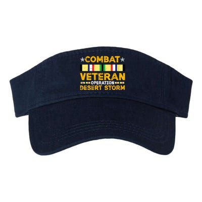 Combat Desert Storm Veteran Persian War Service Ribbon Valucap Bio-Washed Visor