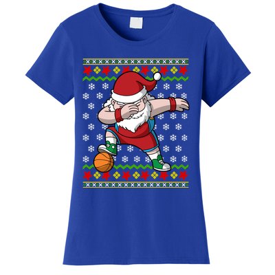 Christmas Dabbing Santa Basketball Dance Gift Women's T-Shirt