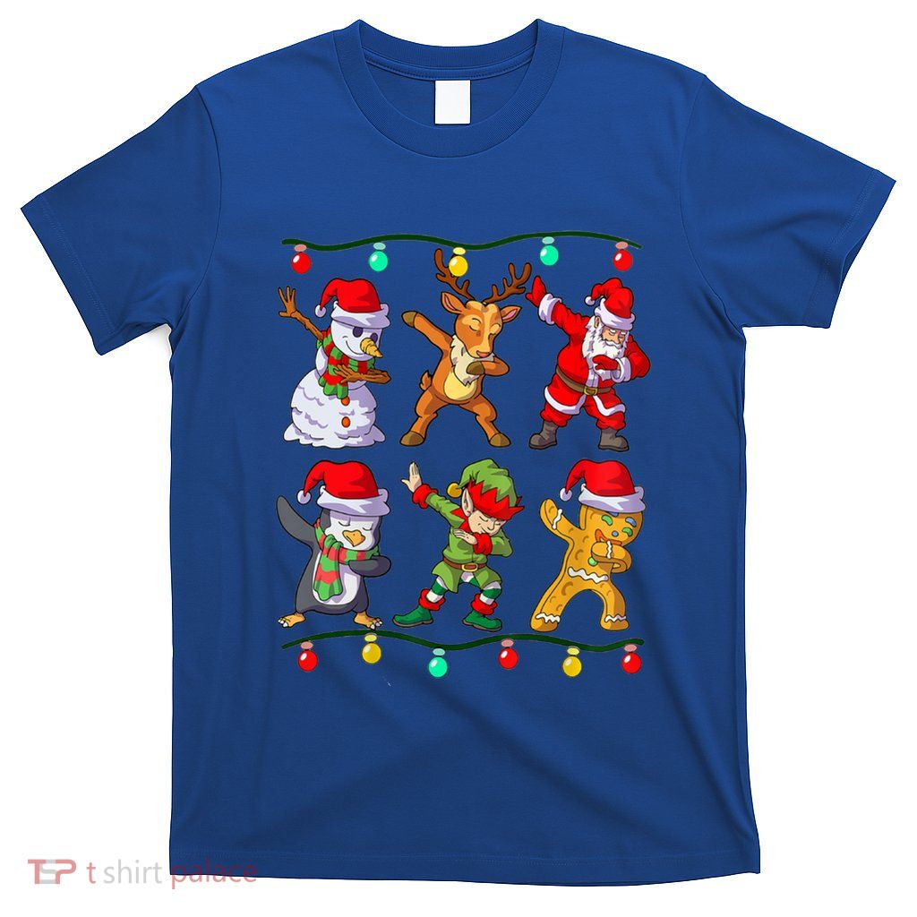 Christmas Dabbing Santa Elf Friends Xmas Dab Gift T-Shirt