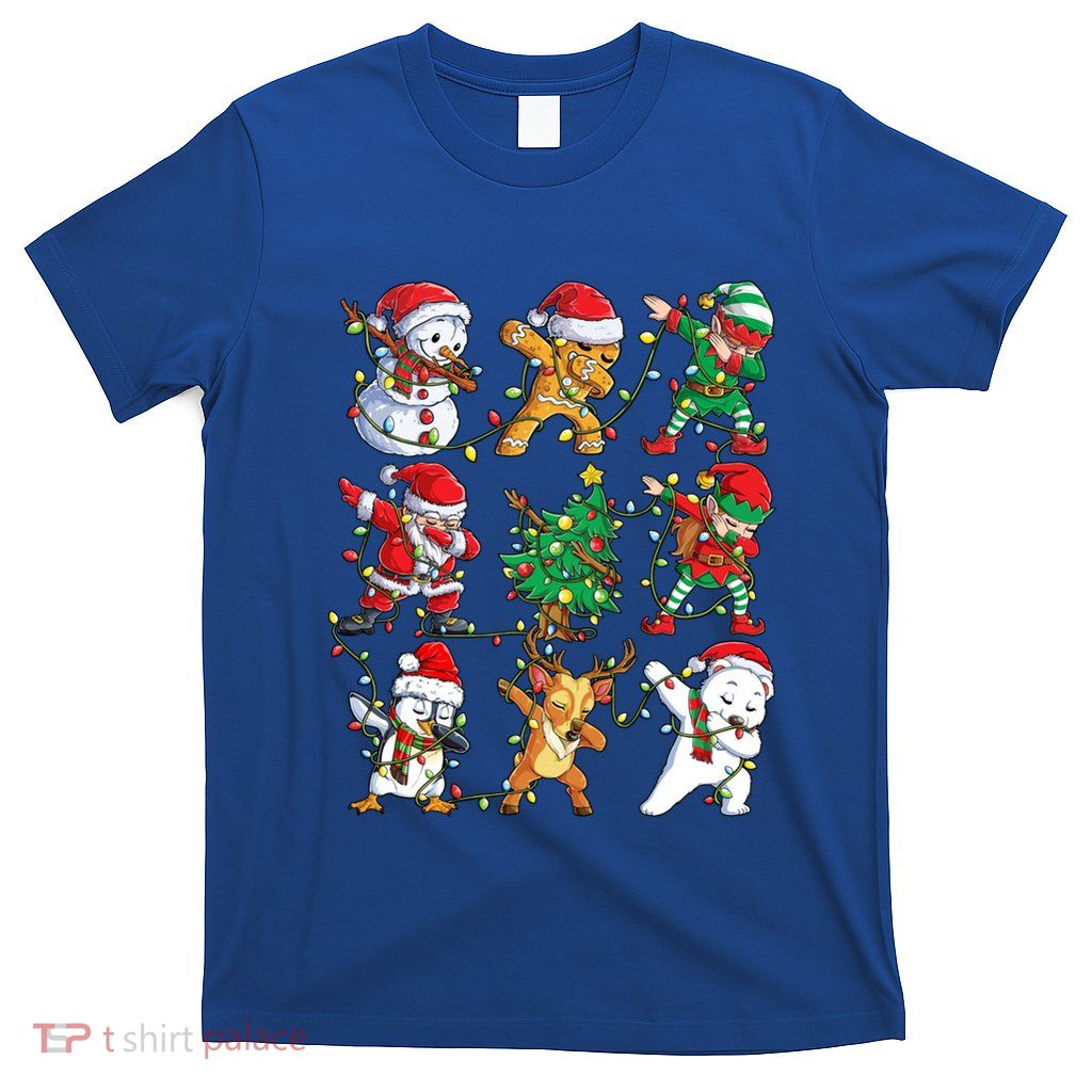 Christmas Dabbing Santa Elf Friends Xmas Dab Gift T-Shirt