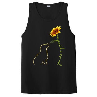 Cute Dog Sunshine Dog Lover Dog Owner PosiCharge Competitor Tank