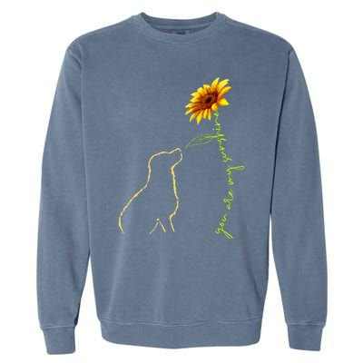 Cute Dog Sunshine Dog Lover Dog Owner Garment-Dyed Sweatshirt