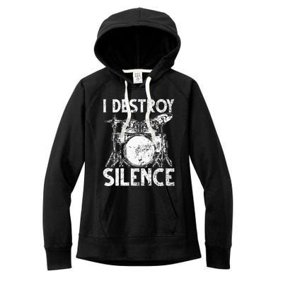 Cute Drum Set Art Men Women Drumming Rocker Music Percussion Women's Fleece Hoodie