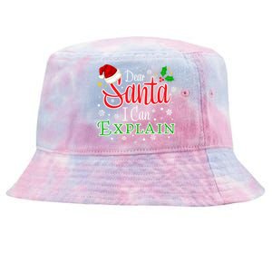 Christmas Dear Santa I Can Explain Funny Santa Claus Joke Funny Gift Tie-Dyed Bucket Hat