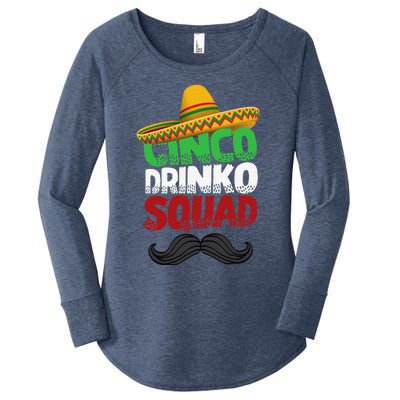 Cinco Drinko Squad Party Mexican Fiesta Funny Cinco De Mayo Women's Perfect Tri Tunic Long Sleeve Shirt