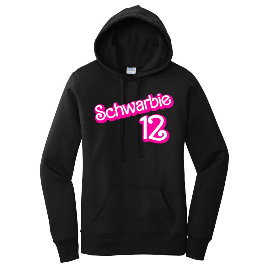 Cute Doll Schwarbie 12 Women's Pullover Hoodie