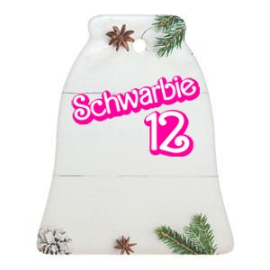 Cute Doll Schwarbie 12 Ceramic Bell Ornament