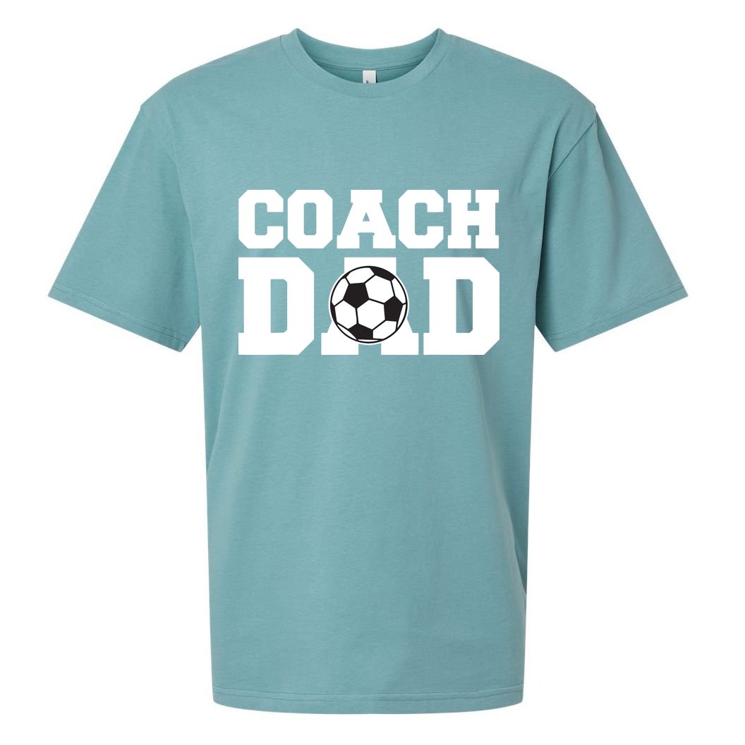 Coach Dad Soccer Dad Soccer Coach Sueded Cloud Jersey T-Shirt