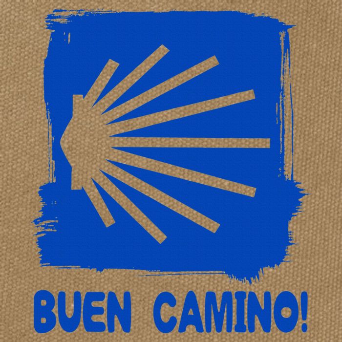 Camino De Santiago De Compostela Pilgrim Way Of St. James Cotton Canvas Backpack