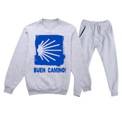 Camino De Santiago De Compostela Pilgrim Way Of St. James Premium Crewneck Sweatsuit Set