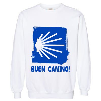 Camino De Santiago De Compostela Pilgrim Way Of St. James Garment-Dyed Sweatshirt