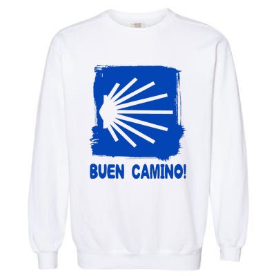 Camino De Santiago De Compostela Pilgrim Way Of St. James Garment-Dyed Sweatshirt