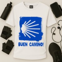 Camino De Santiago De Compostela Pilgrim Way Of St. James Cooling Performance Crew T-Shirt