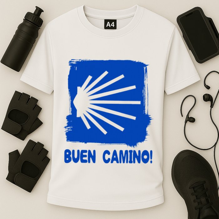 Camino De Santiago De Compostela Pilgrim Way Of St. James Cooling Performance Crew T-Shirt