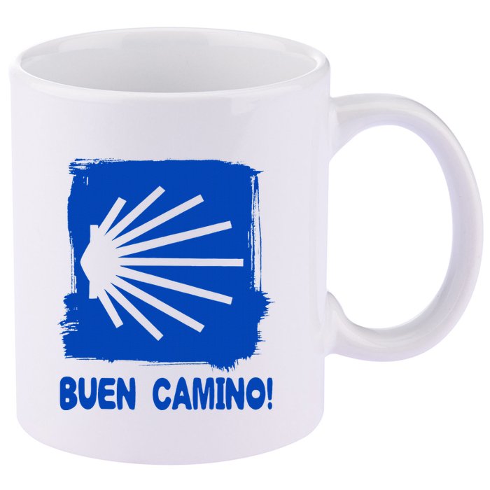 Camino De Santiago De Compostela Pilgrim Way Of St. James 11oz C Handle Ceramic Mug