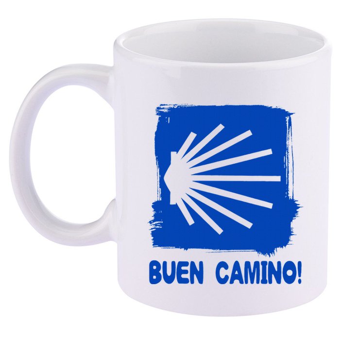 Camino De Santiago De Compostela Pilgrim Way Of St. James 11oz C Handle Ceramic Mug