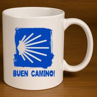 Camino De Santiago De Compostela Pilgrim Way Of St. James 11oz C Handle Ceramic Mug