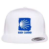 Camino De Santiago De Compostela Pilgrim Way Of St. James Flat Bill Trucker Hat