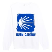 Camino De Santiago De Compostela Pilgrim Way Of St. James Premium Crewneck Sweatshirt