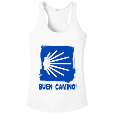 Camino De Santiago De Compostela Pilgrim Way Of St. James Ladies PosiCharge Competitor Racerback Tank