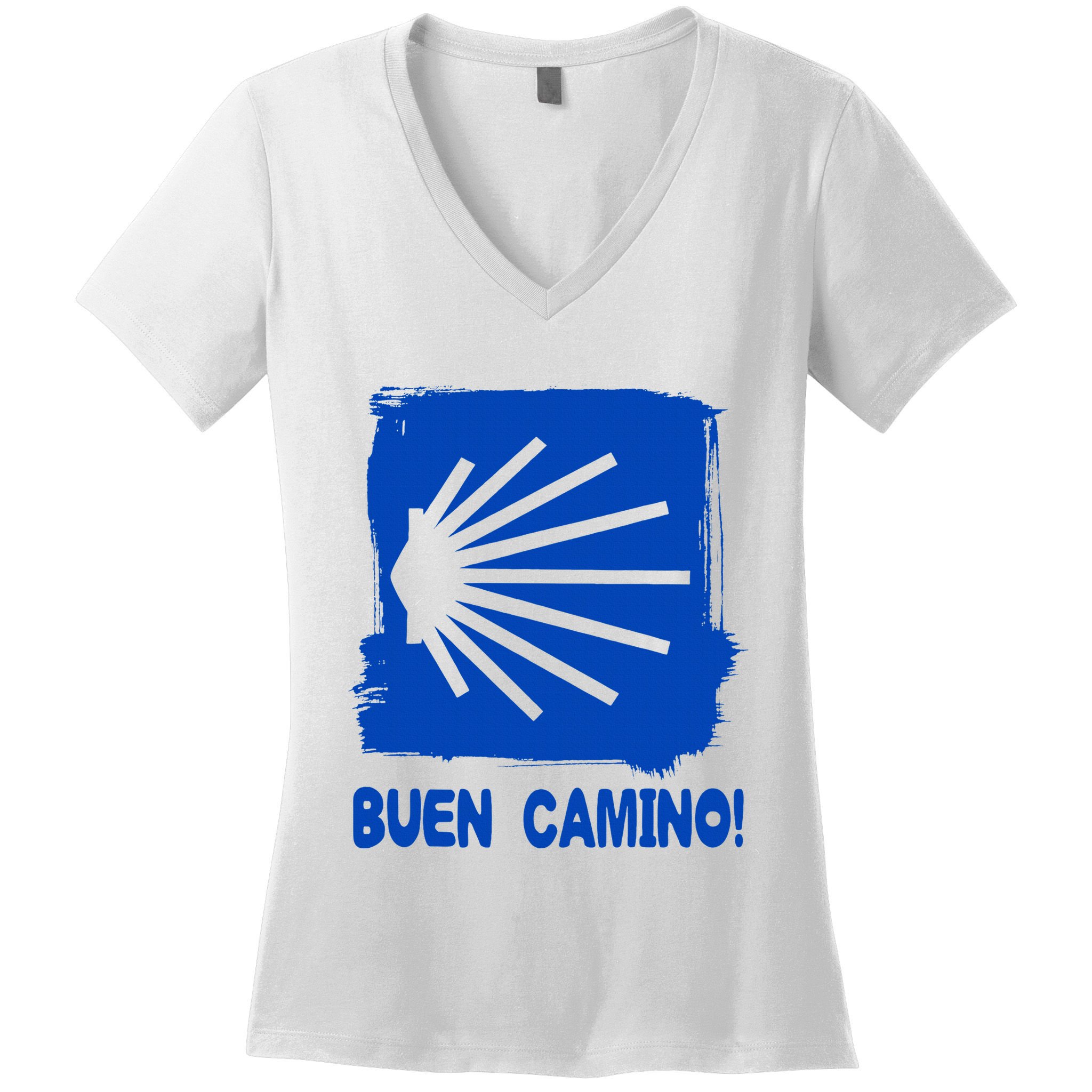 Camino De Santiago De Compostela Pilgrim Way Of St. James Women's V-Neck T-Shirt
