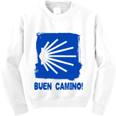 Camino De Santiago De Compostela Pilgrim Way Of St. James Kids Sweatshirt