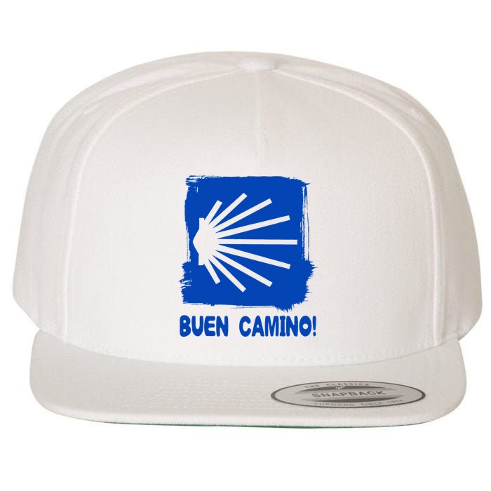 Camino De Santiago De Compostela Pilgrim Way Of St. James Wool Snapback Cap