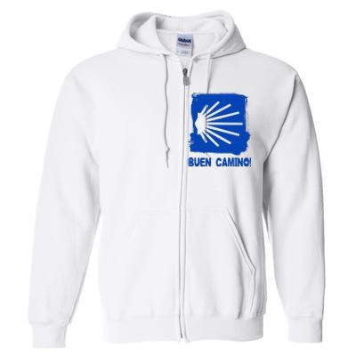 Camino De Santiago De Compostela Pilgrim Way Of St. James Full Zip Hoodie