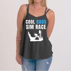 Cool Dads Sim Race Car Racing Sim Gaming Esport Sim Racer Sim Racing Cockpit Women's Strappy Tank