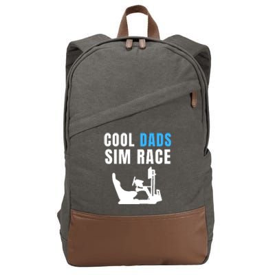 Cool Dads Sim Race Car Racing Sim Gaming Esport Sim Racer Sim Racing Cockpit Cotton Canvas Backpack