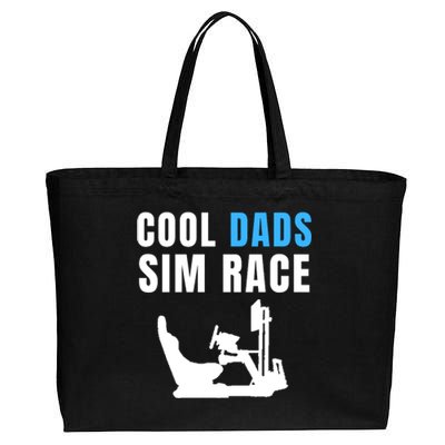 Cool Dads Sim Race Car Racing Sim Gaming Esport Sim Racer Sim Racing Cockpit Cotton Canvas Jumbo Tote