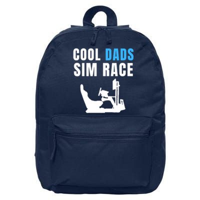 Cool Dads Sim Race Car Racing Sim Gaming Esport Sim Racer Sim Racing Cockpit 16 in Basic Backpack