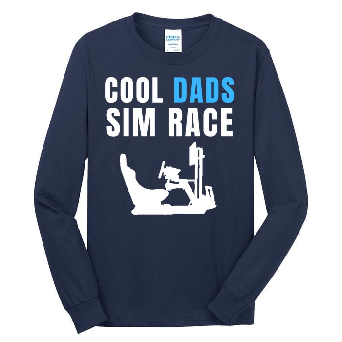 Cool Dads Sim Race Car Racing Sim Gaming Esport Sim Racer Sim Racing Cockpit Tall Long Sleeve T-Shirt