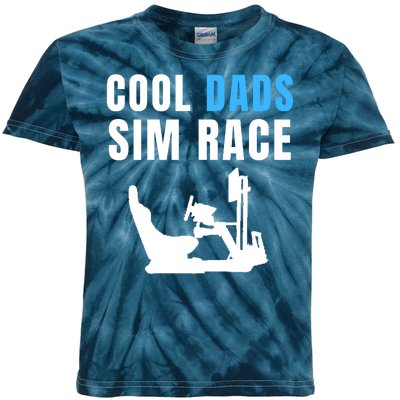 Cool Dads Sim Race Car Racing Sim Gaming Esport Sim Racer Sim Racing Cockpit Kids Tie-Dye T-Shirt