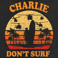 Charlie Dont Surf Military Vietnam War Surf Ops 7 Panel Mesh Trucker Snapback Hat
