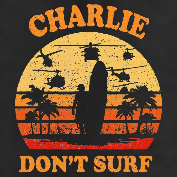 Charlie Dont Surf Military Vietnam War Surf Ops 7 Panel Mesh Trucker Snapback Hat
