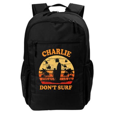Charlie Dont Surf Military Vietnam War Surf Ops Backpack